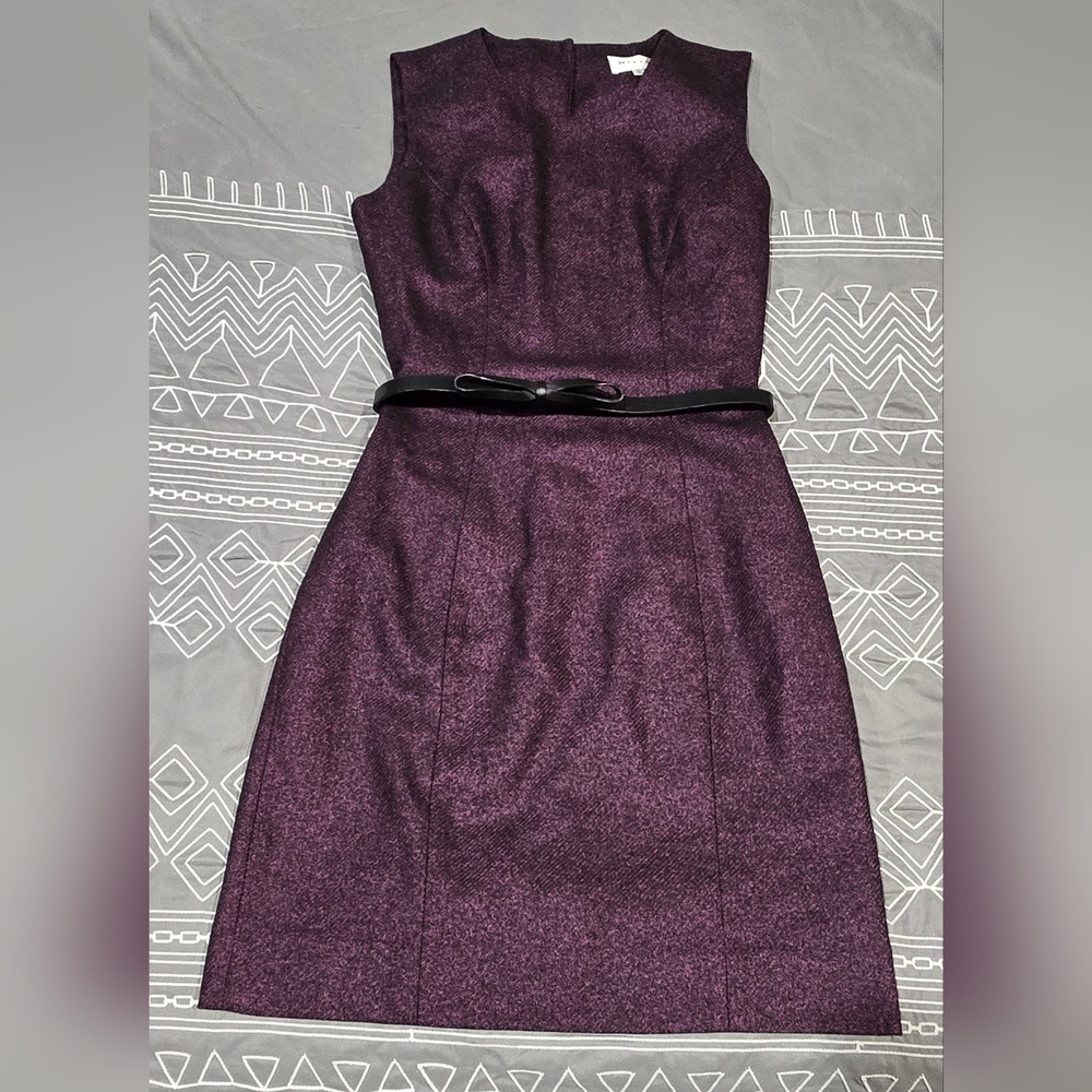Milly Wool Blended Belted Mini Dress Size 0